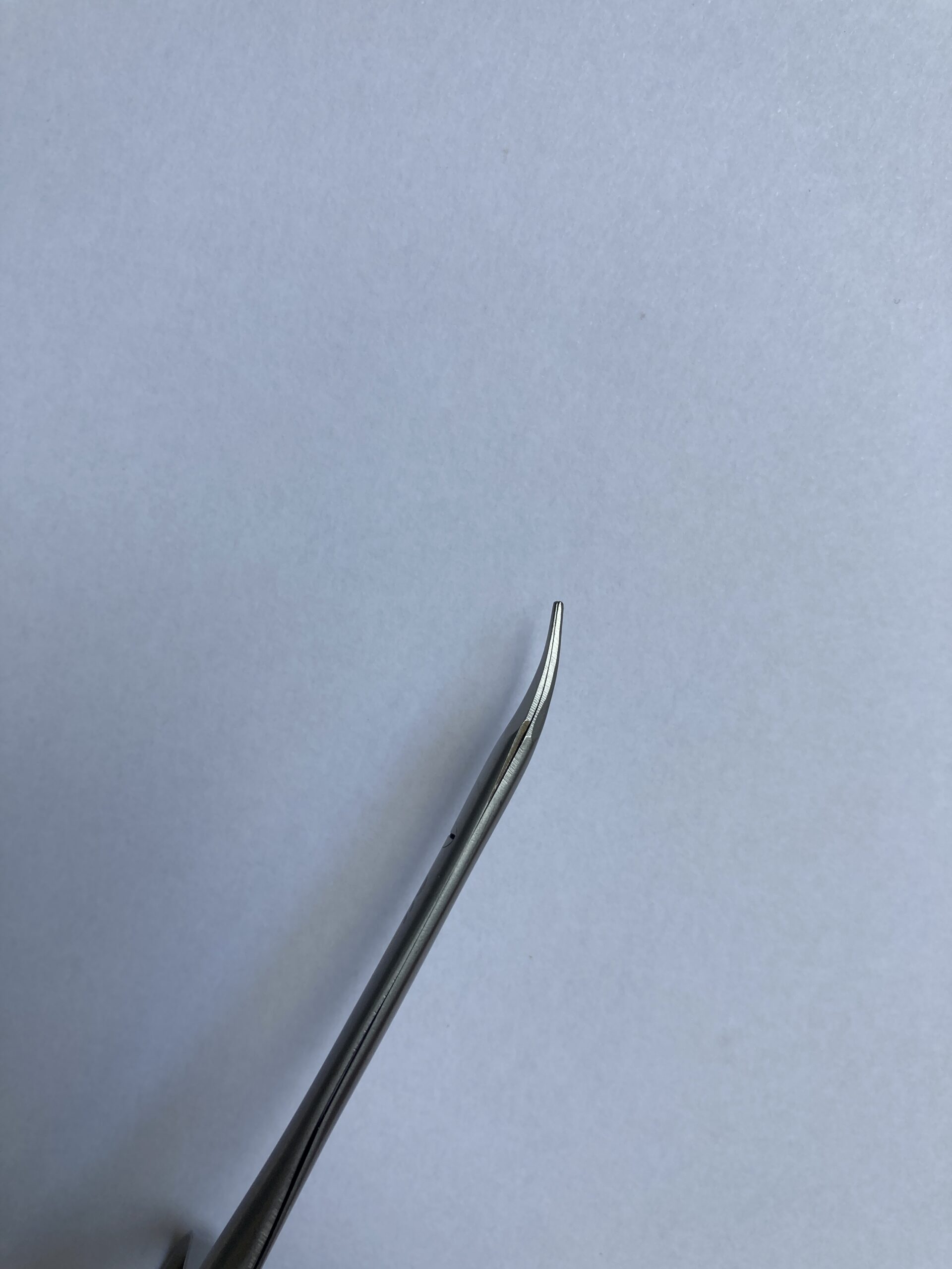 Schaar Upcylce blauw gebogen 10,5 cm - Afbeelding 2